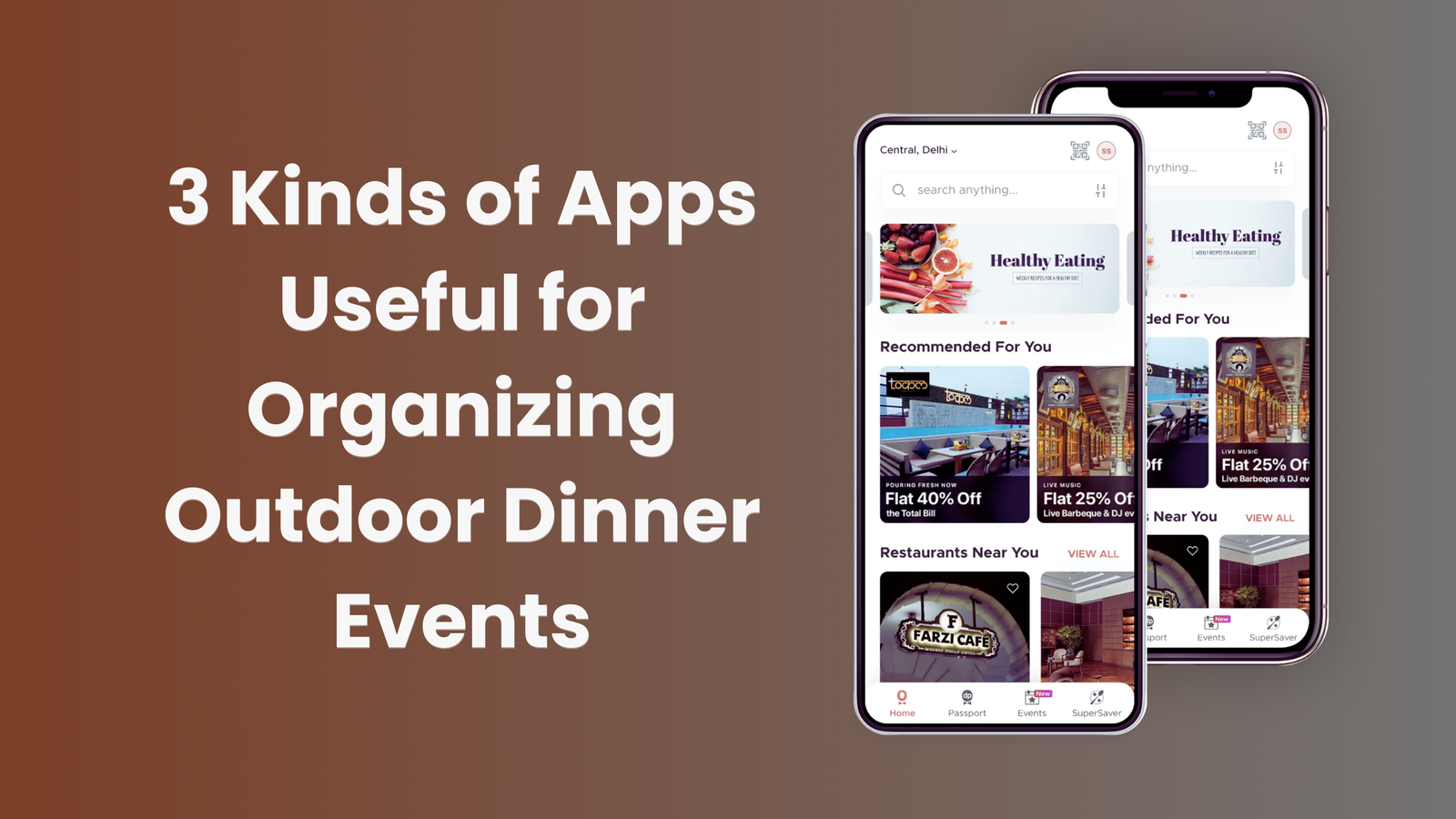 Outdoor Dinner Events apps