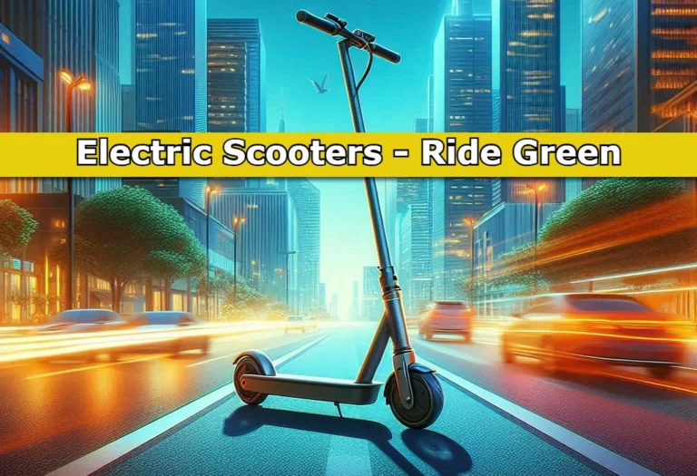 Electric Scooters- Ride Green, Live Free