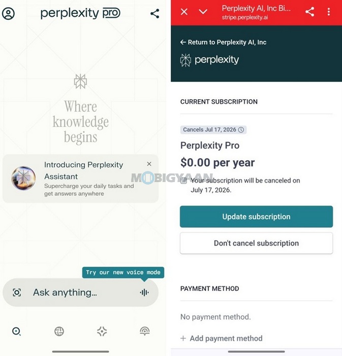 How to Claim 1 Year Free-Perplexity Pro Subscription 3